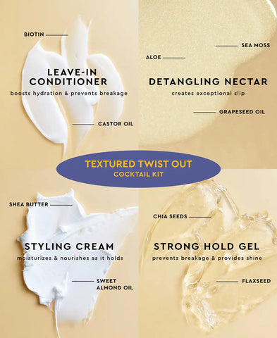 Textured Twist Out Cocktail Sampler Set